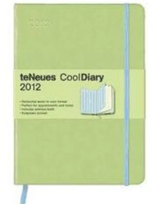 Agenda 2012. CoolDiary Light Green/Stripes Blue. Mediano. (Por Semanas).