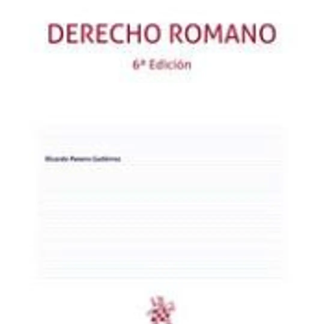 Derecho Romano 6ª Edición 1