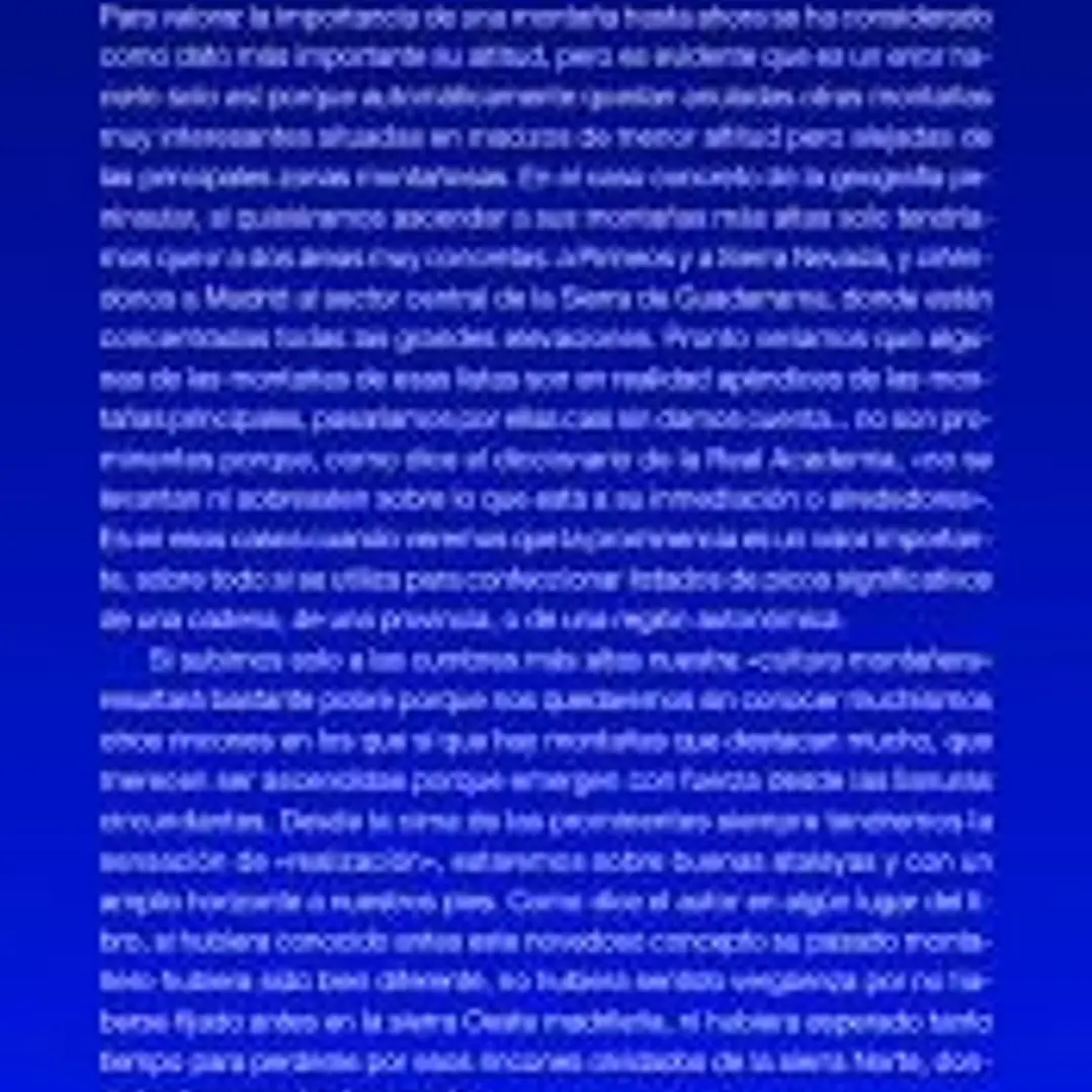 100 CUMBRES MAS PROMINENTES DE MADRID 1