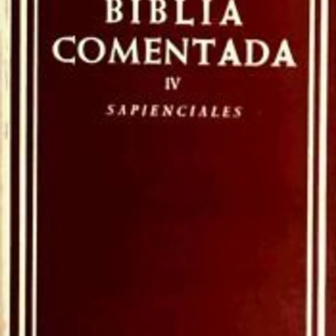 Biblia comentada IV.Libros sapienciales 1