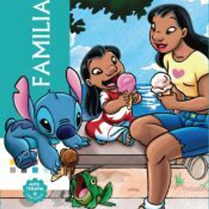 Dibujos para colorear, ¡qué misterio! La familia 1