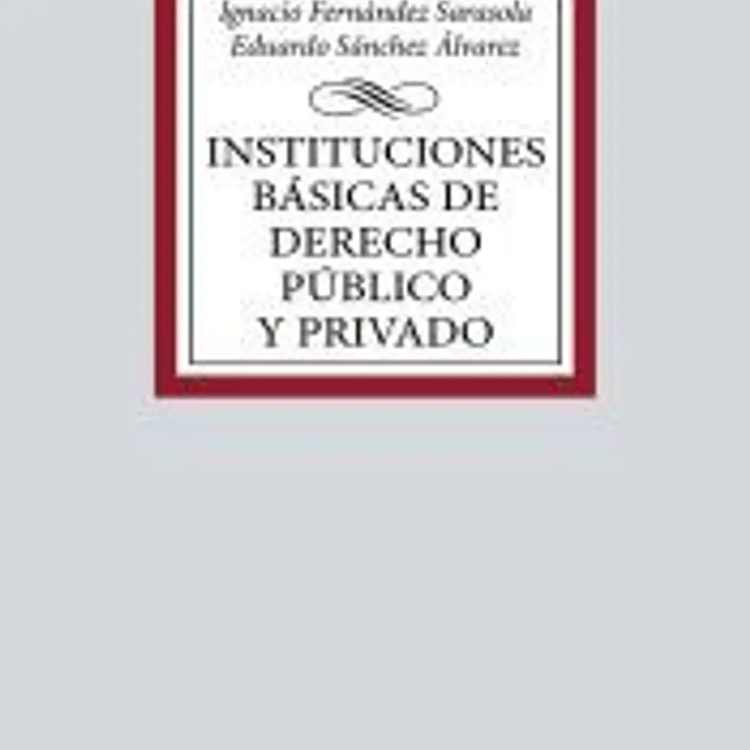 Instituciones básicas de Derecho público y privado 1