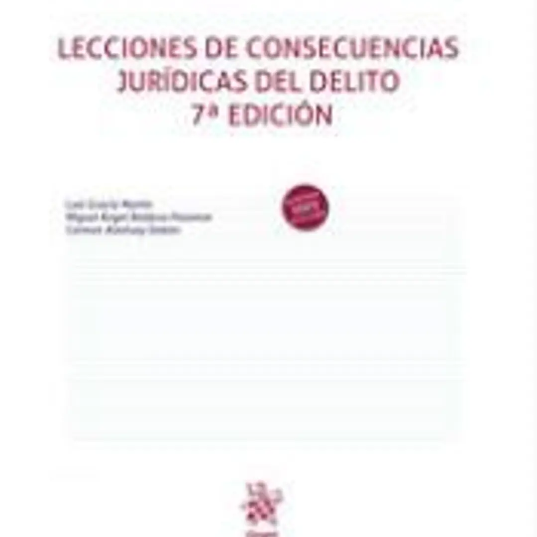 Lecciones de consecuencias Jurídicas del Delito 7ª Edición 1