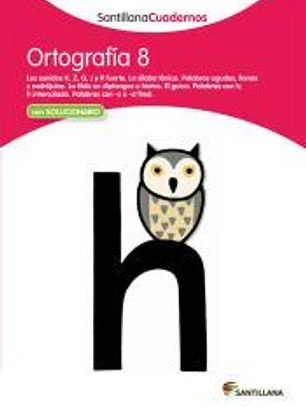 Ortografía, Cuaderno 8