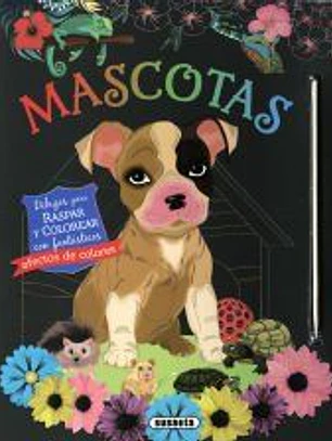 Mascotas. Dibujos para raspar y colorear