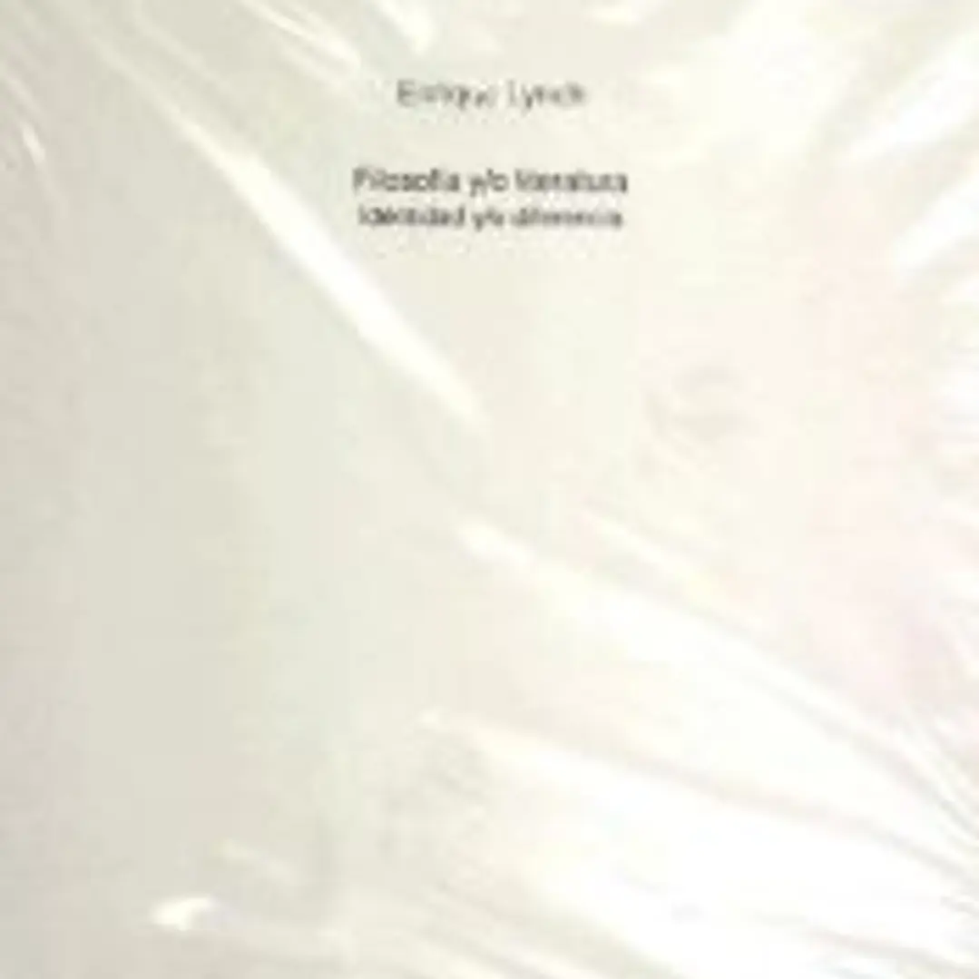 FILOSOFIA Y/O LITERATURA. IDENTIDAD Y/O DIFERENCIA 1