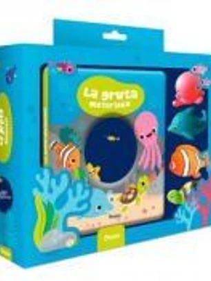La gruta misteriosa. Libro de baño con 4 juguetes