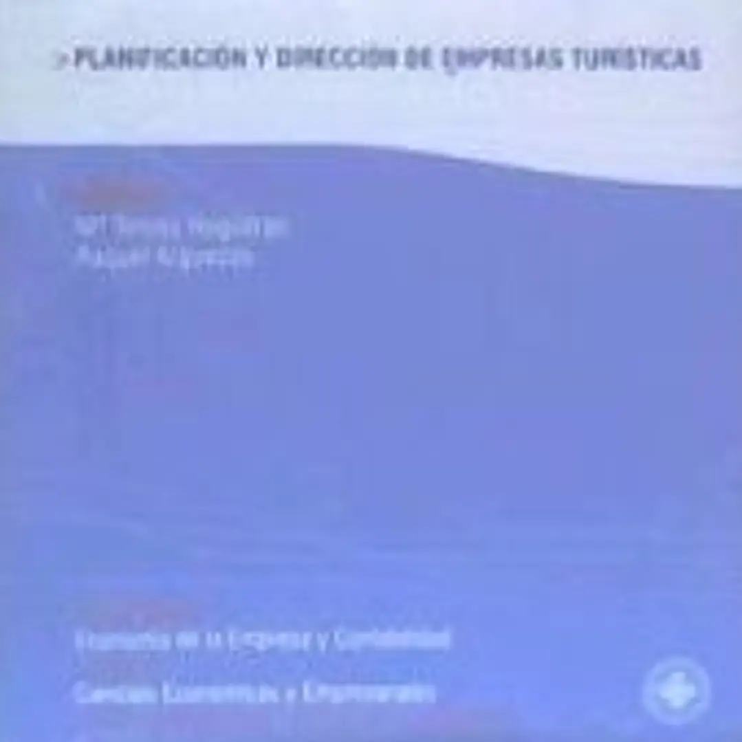 Planificación y dirección de empresas turísticas (cd-rom) 1