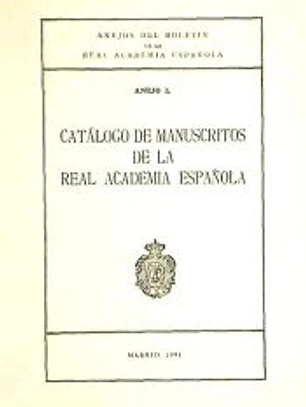Catálogo de manuscritos de la Real Academia