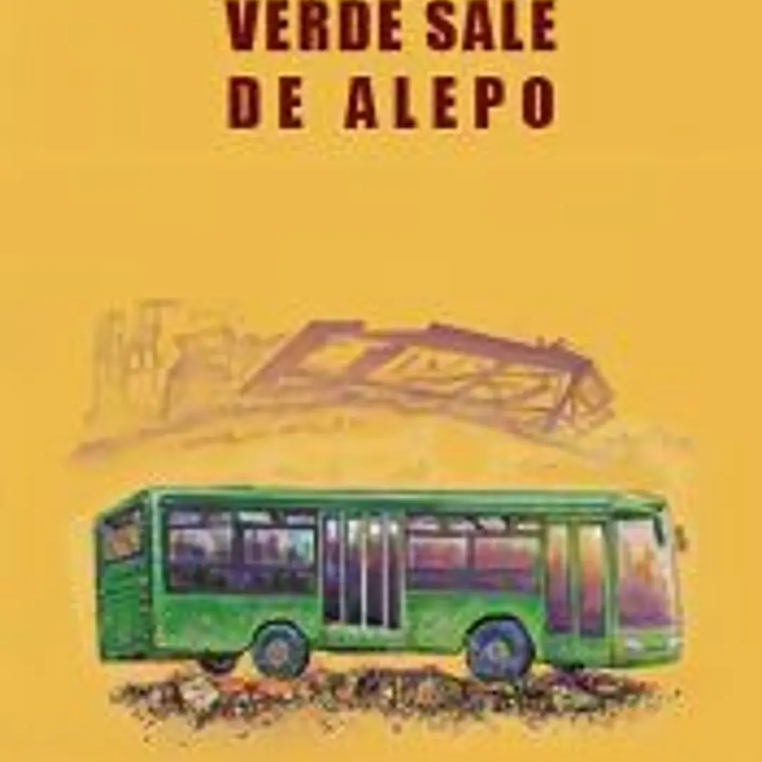 Un autobús verde sale de Alepo 1