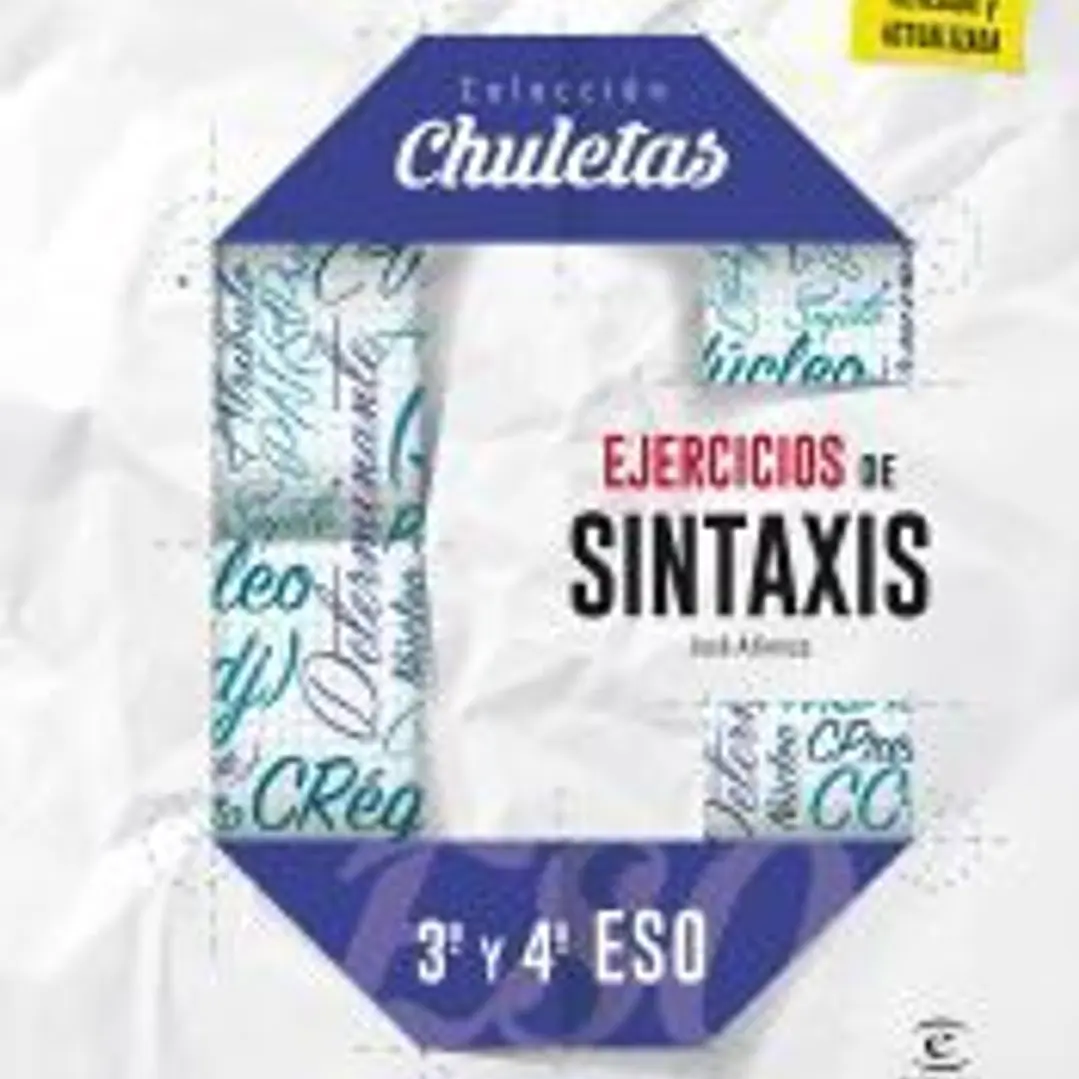 Ejercicios de Sintáxis 3º y 4º para la ESO 1