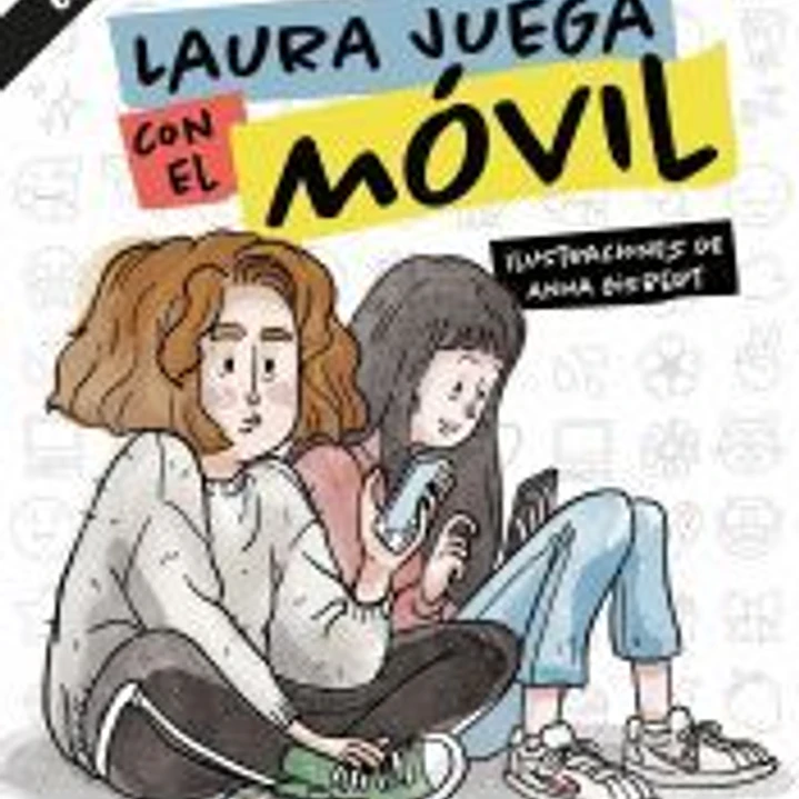 Laura juega con el móvil 1