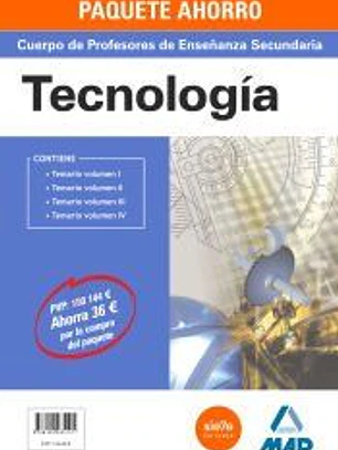 PAQUETE AHORRO TECNOLOGÍA CUERPO DE PROFESORES DE ENSEÑANZA SECUNDARIA