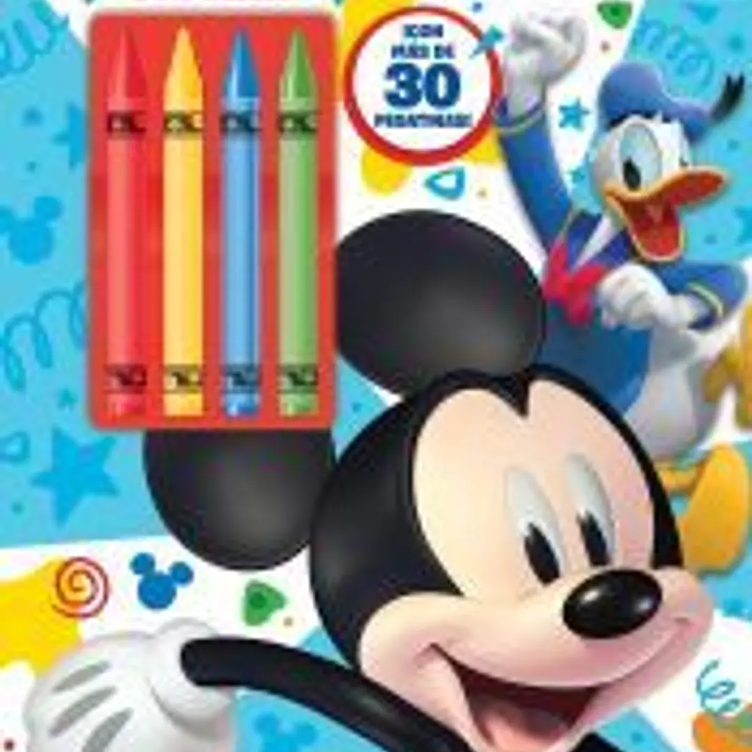 Mickey. Libro para colorear con ceras 1