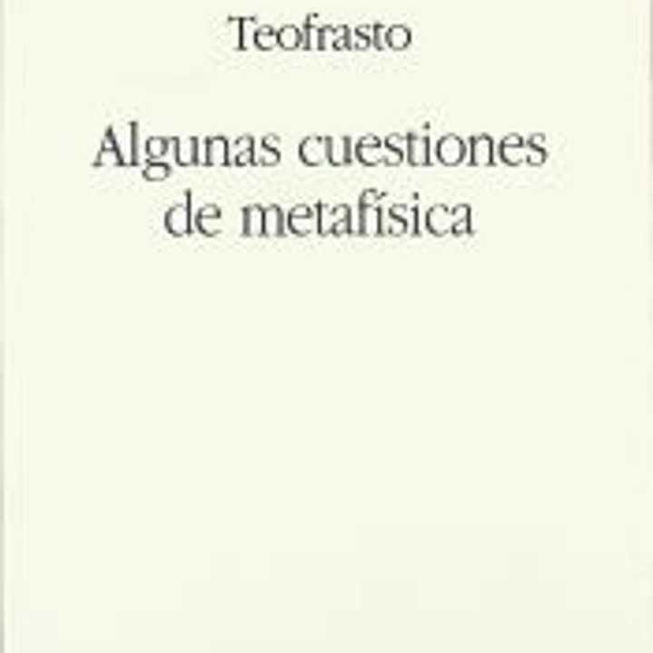 Algunas cuestiones de metafísica 1