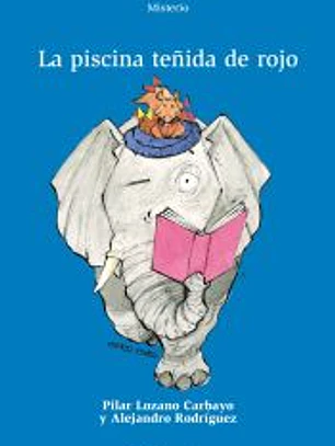 La piscina teñida de rojo