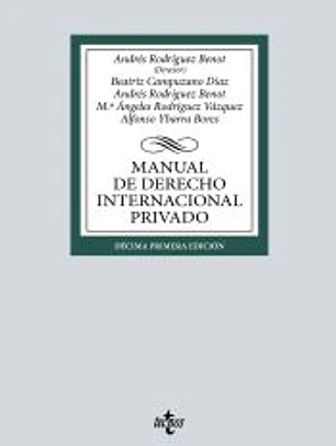 Manual de Derecho Internacional privado