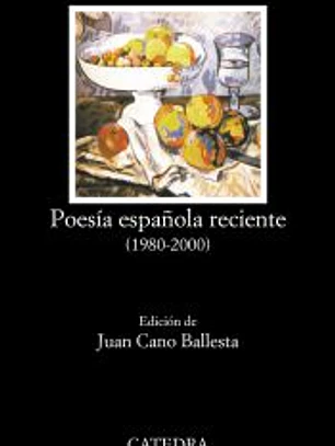 Poesía española reciente (1980-2000)