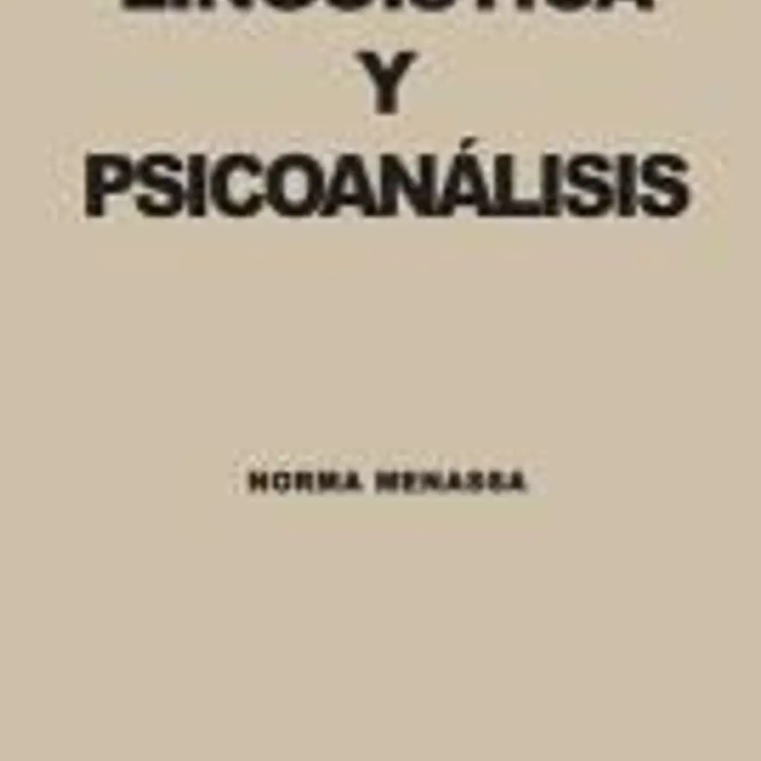 LINGUISTICA Y PSICOANÁLISIS 1