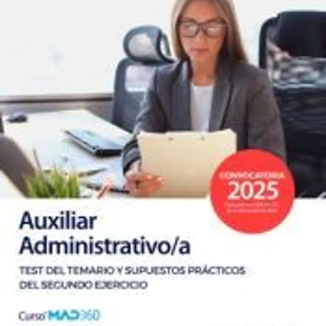 Auxiliar Administrativo/a. Test del temario y supuestos prácticos del segundo ejercicio. Ayuntamiento de Zaragoza 1