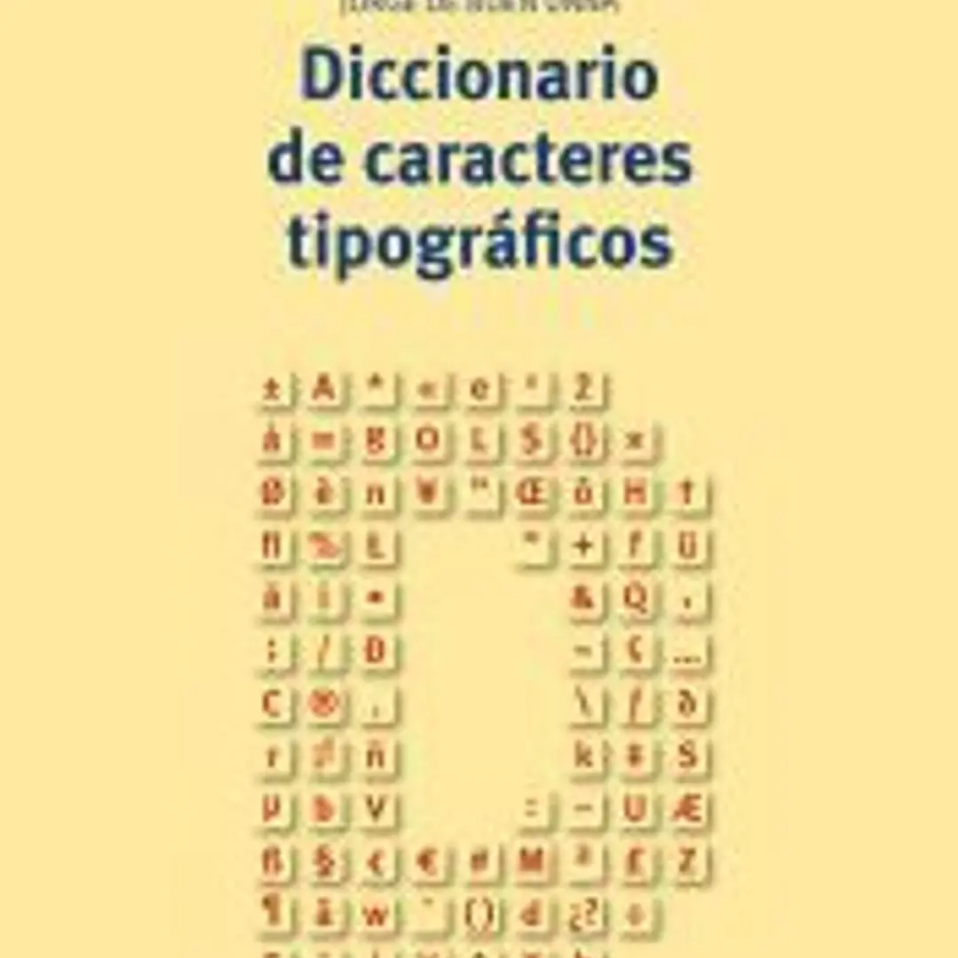Diccionario de caracteres tipográficos 1