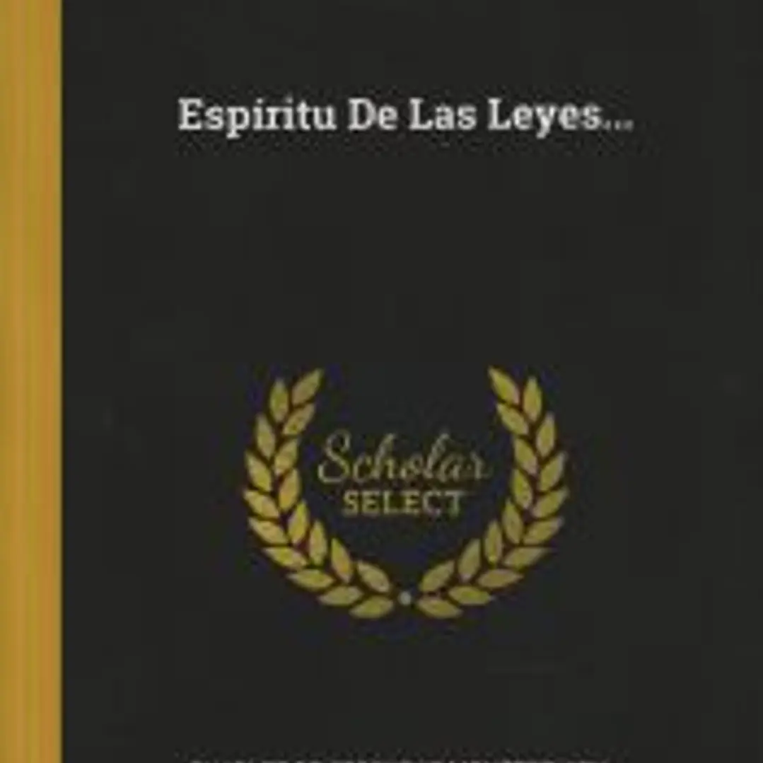 Espíritu De Las Leyes... 1