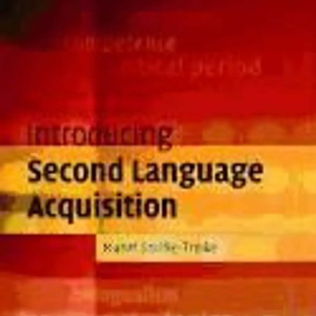 Introducing Second Language Acquisition 1