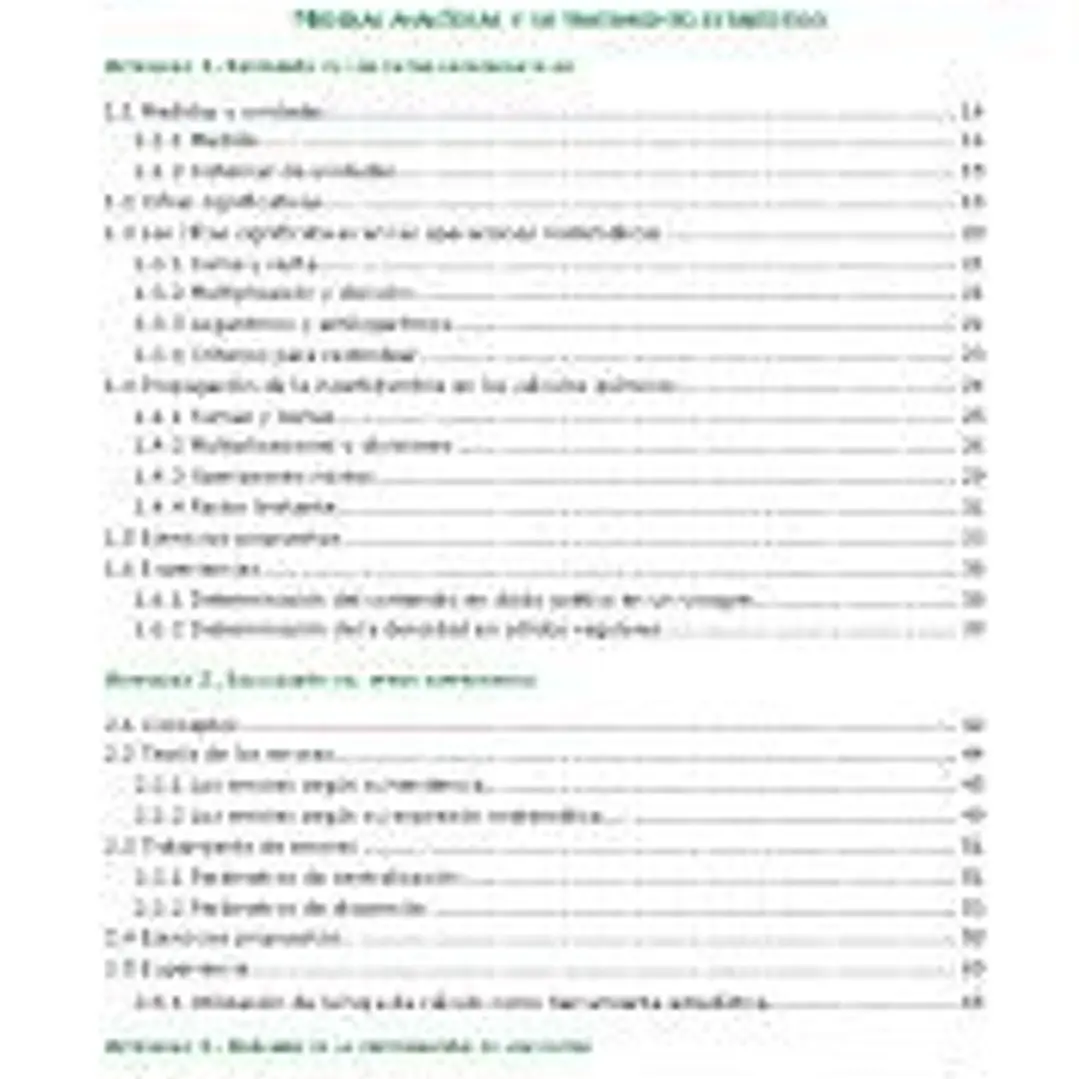 TRATAMIENTO DE LOS RESULTADOS ANALÍTICOS 1
