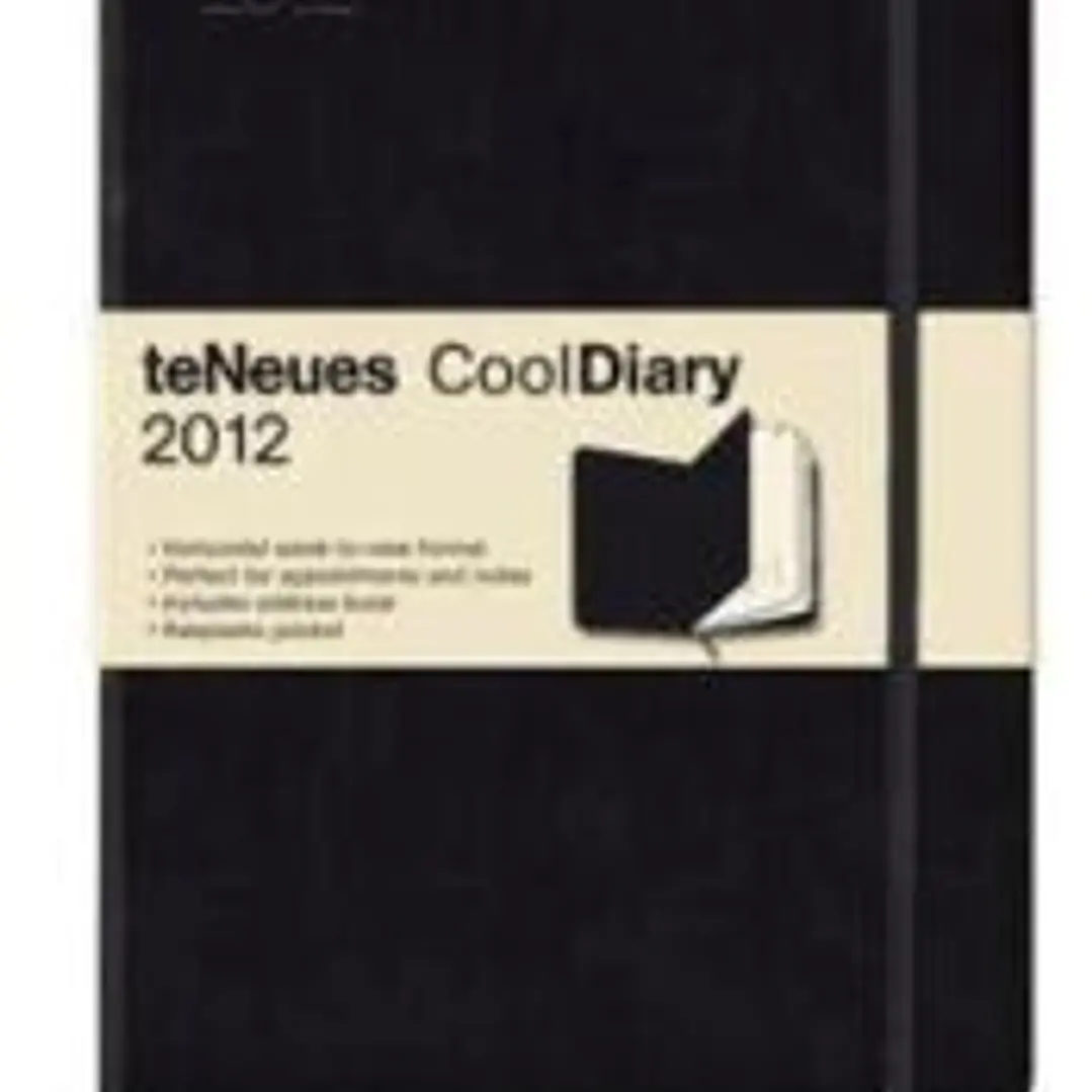 Agenda 2012. CoolDiary Black/Black. Grande. (Por Semana). 1