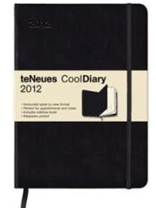 Agenda 2012. CoolDiary Black/Black. Grande. (Por Semana).