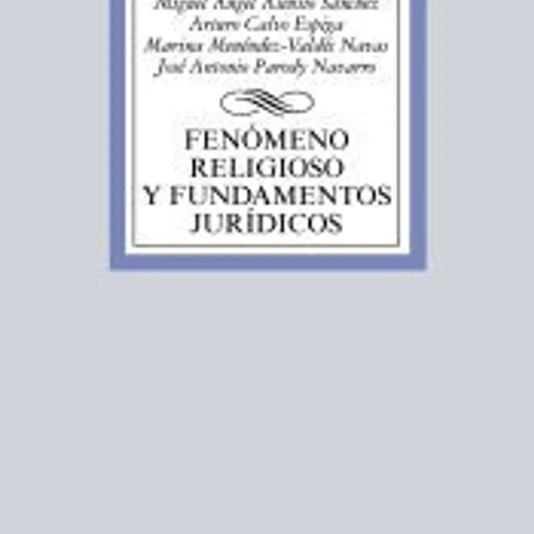 Fenómeno religioso y ordenamiento jurídico 1