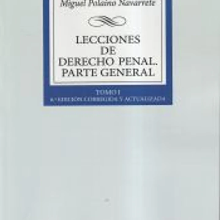 Lecciones de Derecho penal Parte general 1