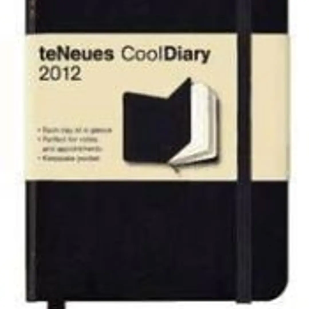 Agenda 2012. CoolDiary Black/Black. Pequeña. (Por Días). 1