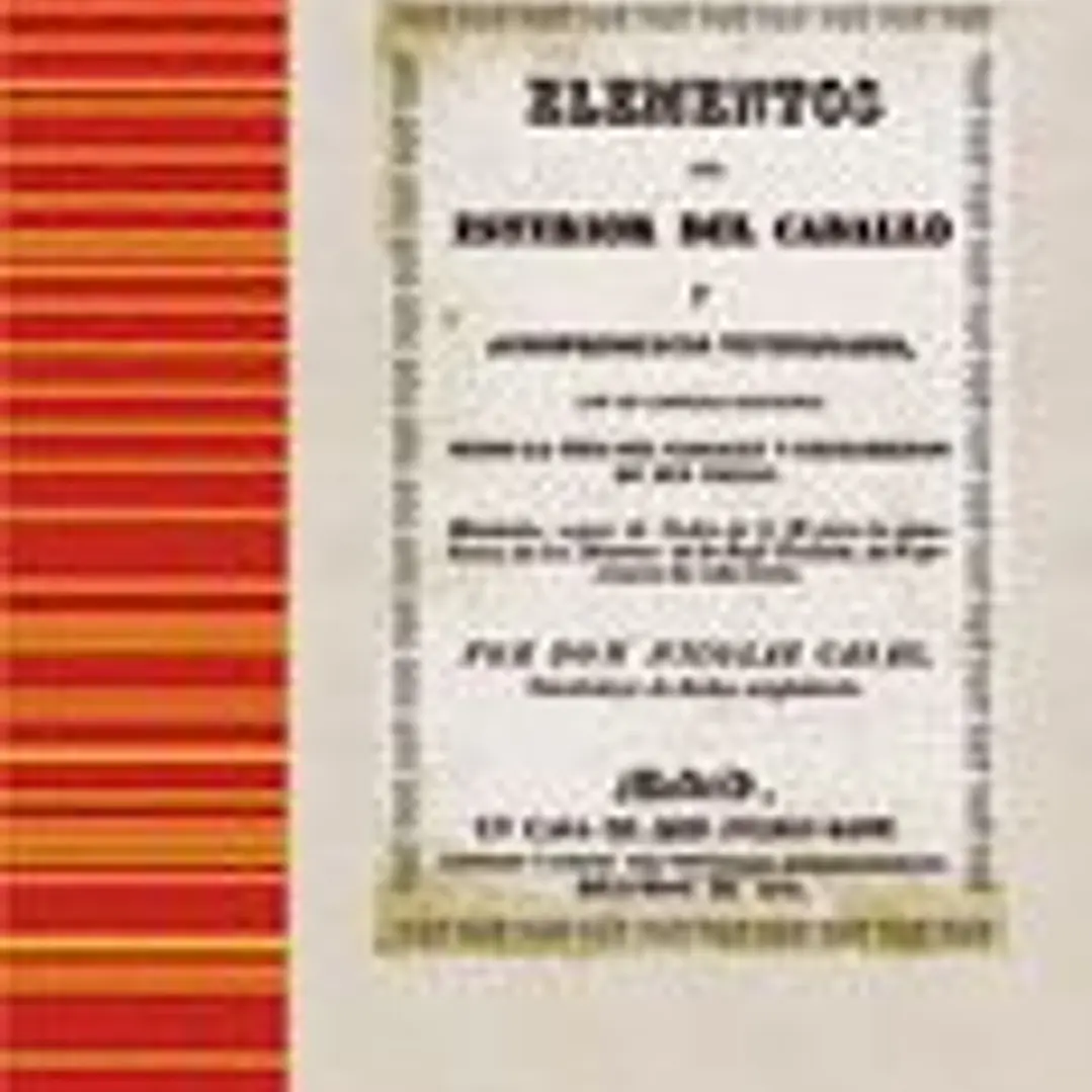 Facsímil: Elementos del esterior del caballo y jurisprudencia veterinaria 1