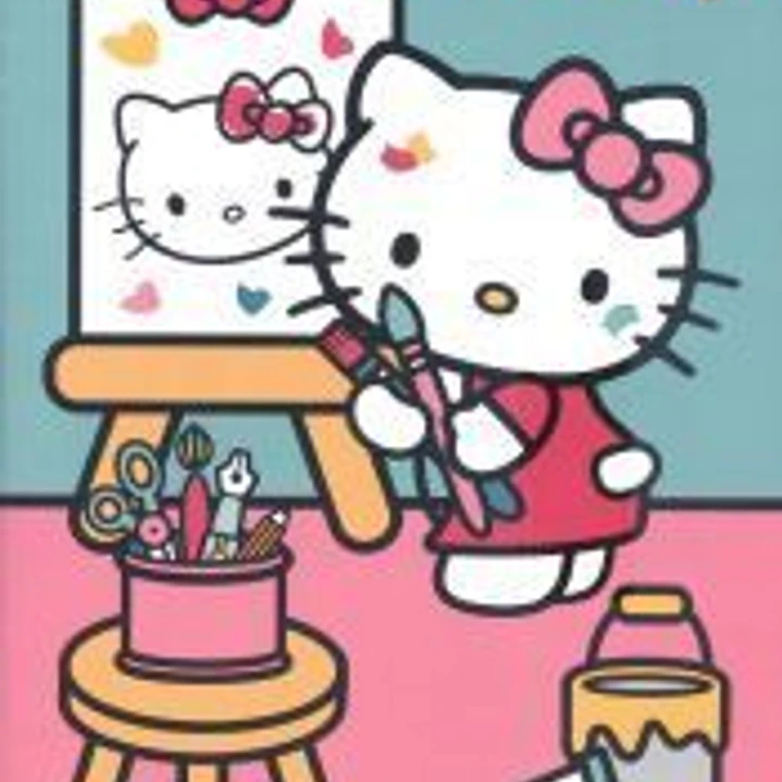 Pinta Y Pega Hello Kitty 1