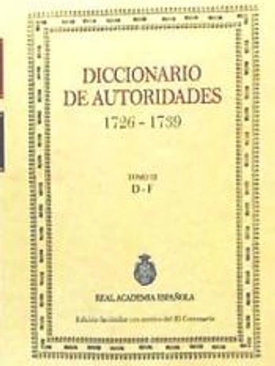 Diccionario de autoridades Tomo III
