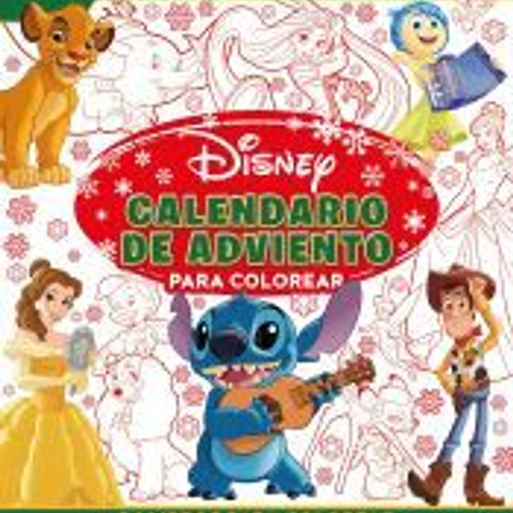 Disney. Calendario de Adviento para colorear 1