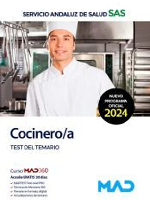 Cocinero/a. Test y casos prácticos. Servicio Andaluz de Salud (SAS)