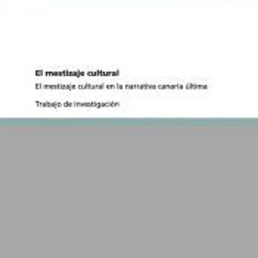 El mestizaje cultural 1