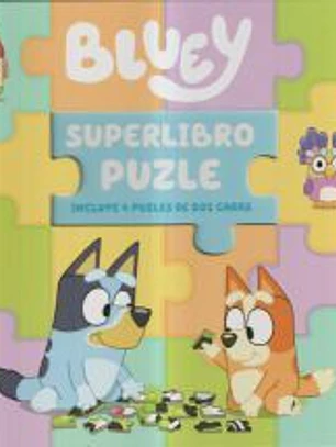 Bluey. Libro juguete - Superlibro puzzle. 4 puzles de dos caras para leer y jugar