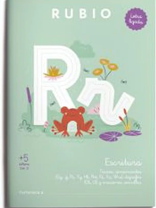 Escritura con letra ligada (+5 años) Vol. 2: Trazos, consonantes (Gg, Jj, Rr, Yy, Hh, Ññ, Kk, Xx, Ww), dígrafos (Ch, Ll) y oraciones sencillas