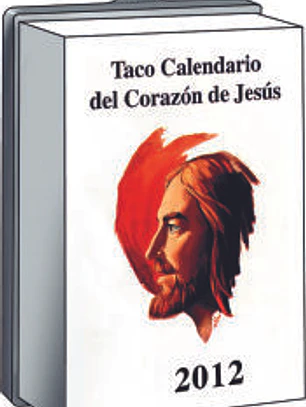 Taco Calendario del Corazón de Jesús 2012 (De pared)