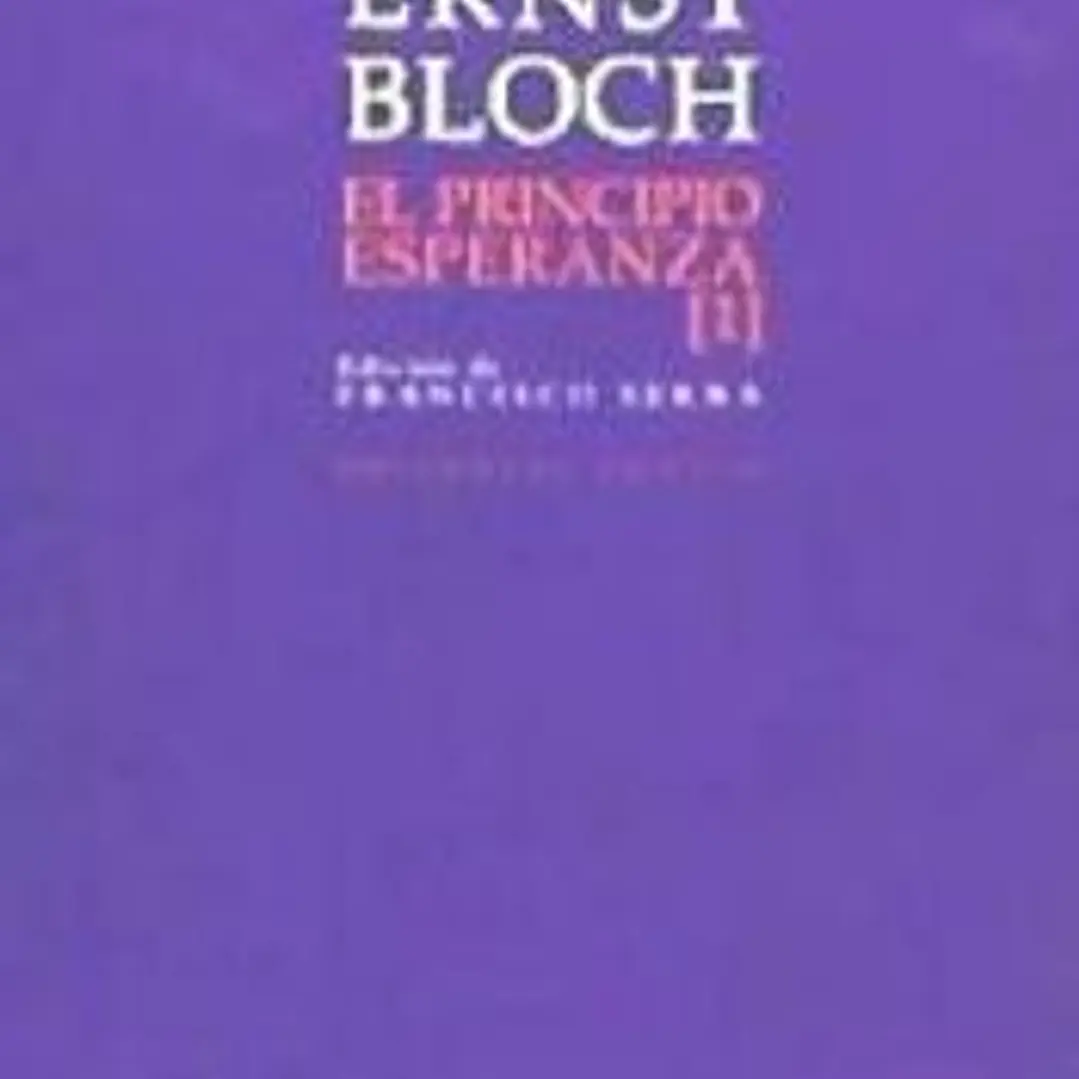 El principio esperanza I 1