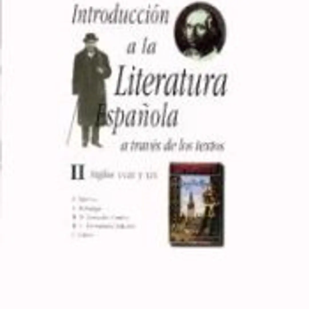 Introducción a la literatura española a través de los textos II 1