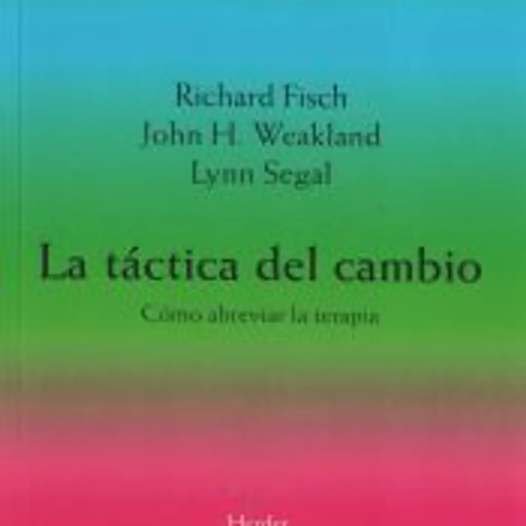La táctica del cambio: como abreviar la terapia 1