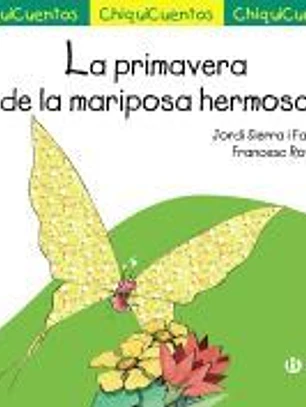 La primavera de la mariposa hermosa