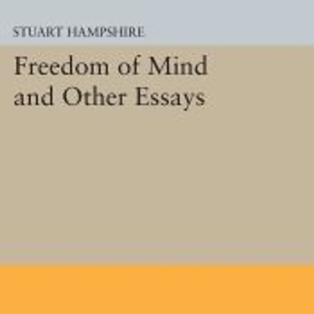 Freedom of Mind and Other Essays 1