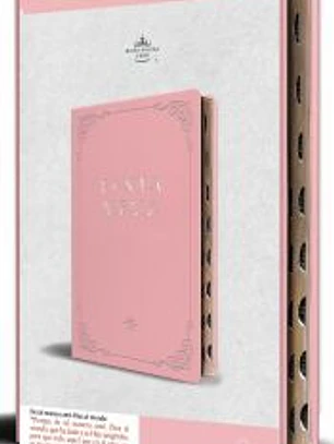 Biblia Rvr 1960 Letra Grande Tamaño Manual, Piel Rosada Con Índice / Spanish Bible Rvr 1960 Handy Size Large Print Leathersoft Pink with Index