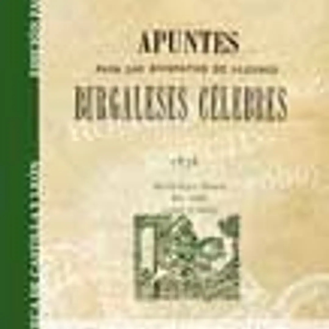 Facsímil: Apuntes para las biografias de algunos burgaleses célebres 1