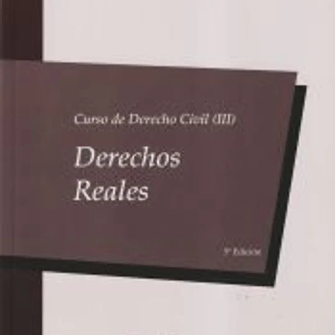 CURSO DE DERECHO CIVIL 3 DERECHOS REALES 2020 1